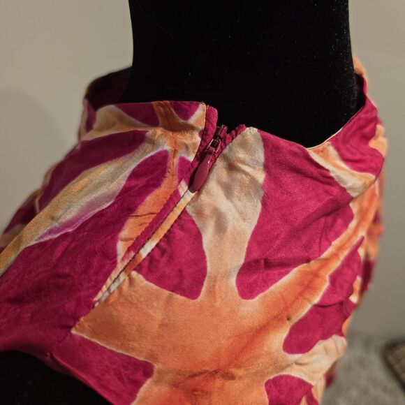 Ulla Johnson Lali Handmade 100% Silk Gown Dress Tigerlily Sz 6 One Shoulder Maxi - Picture 10 of 16